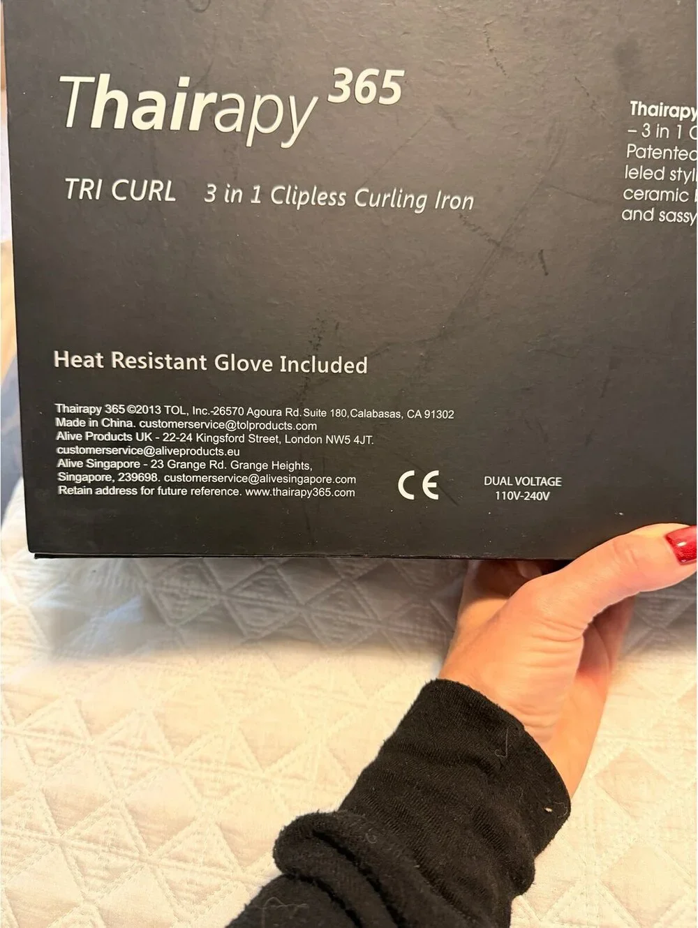 ~Thairapy Tri Curl 3 in 1 Clipless Healthy Hair Curling Iron *EUC* MSRP: $199+tx
